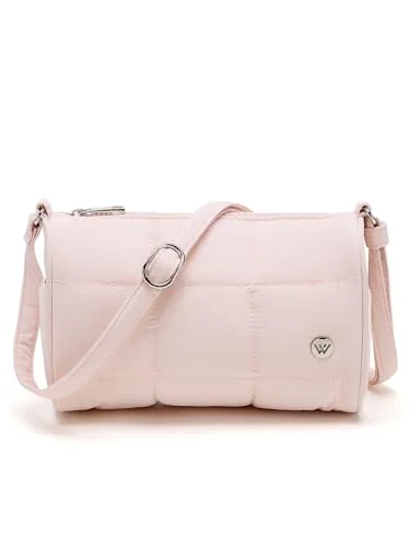 Small Puffer Bucket Bag, Pink