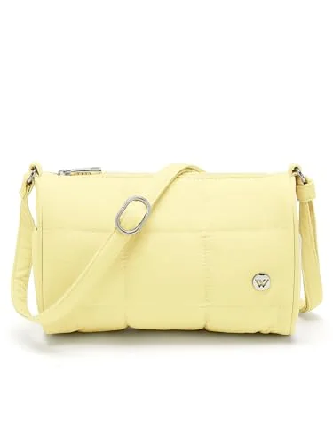 Small Puffer Bucket Bag, Yellow