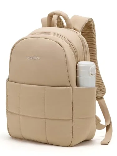 Puffer Travel Laptop Backpack, Khaki