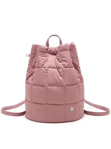 Small Puffer Backpack, Dark Pink