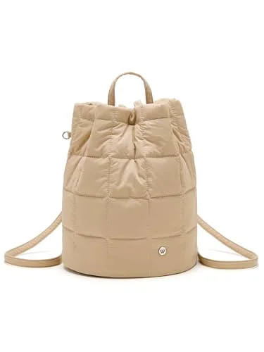 Small Puffer Backpack, Khaki