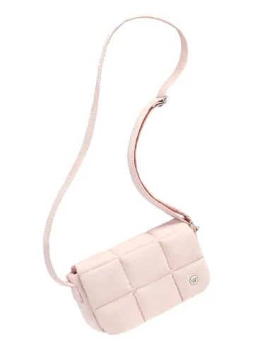 Small Puffer Crossbody Bag, Pink