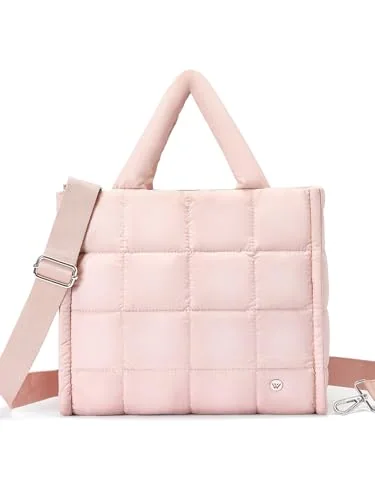 Small Puffer Tote Bag, Pink