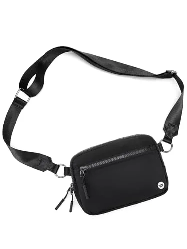 Small Nylon Crossbody Bag, Black