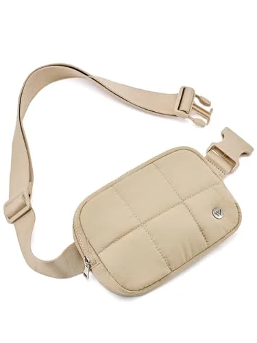 Puffer Belt Bag, Khaki