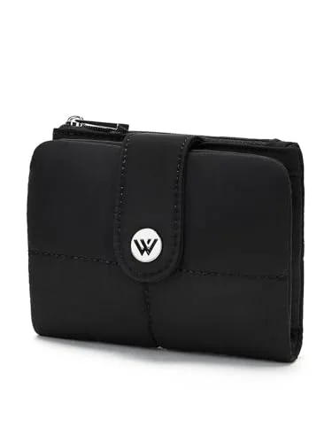 Small Puffer Crescent Bag, Black