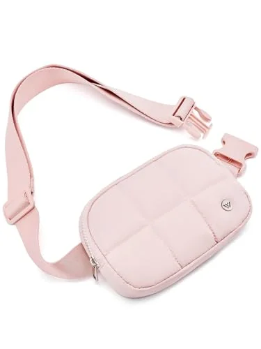 Puffer Belt Bag, Pink