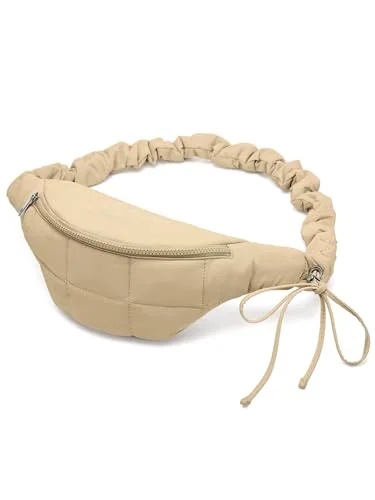 Small Puffer Belt Bag, Khaki