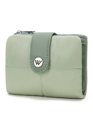 Small Puffer Card Wallet, Green