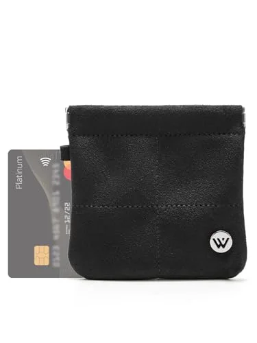 Small Suede Makeup Bag, Black